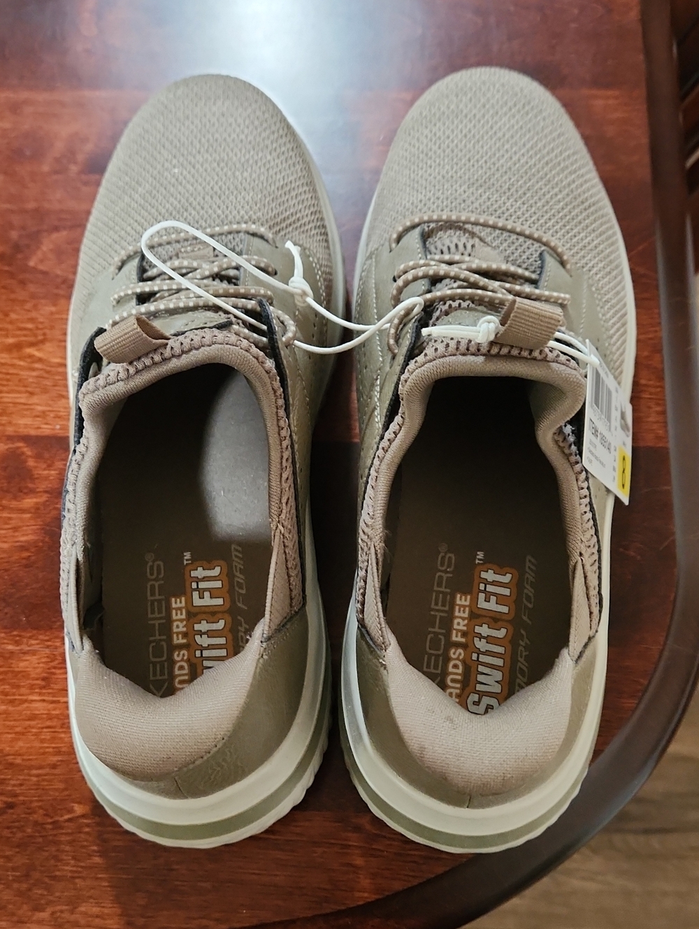 Skechers Men’s Swift Fit Slip-On Athletic Sneakers - Taupe